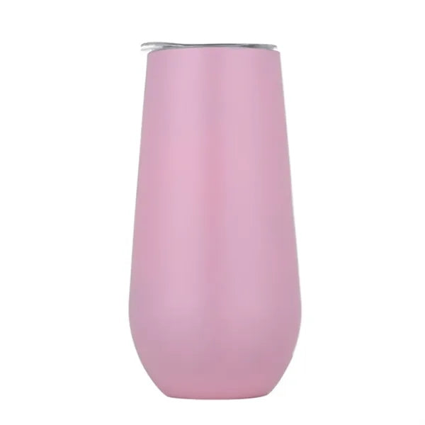 6 OZ Insulated Champagne Lid Tumbler