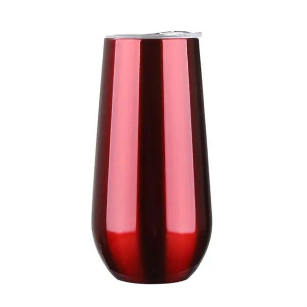 6 OZ Insulated Champagne Lid Tumbler