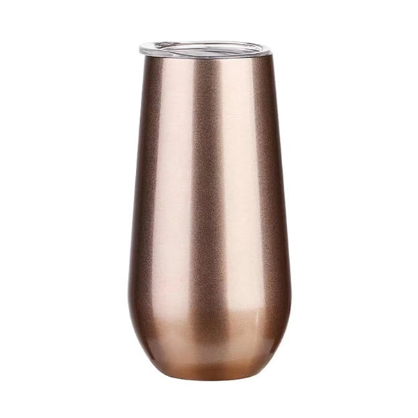 6 OZ Insulated Champagne Lid Tumbler