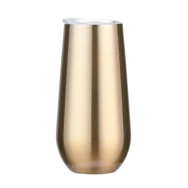 6 OZ Insulated Champagne Lid Tumbler