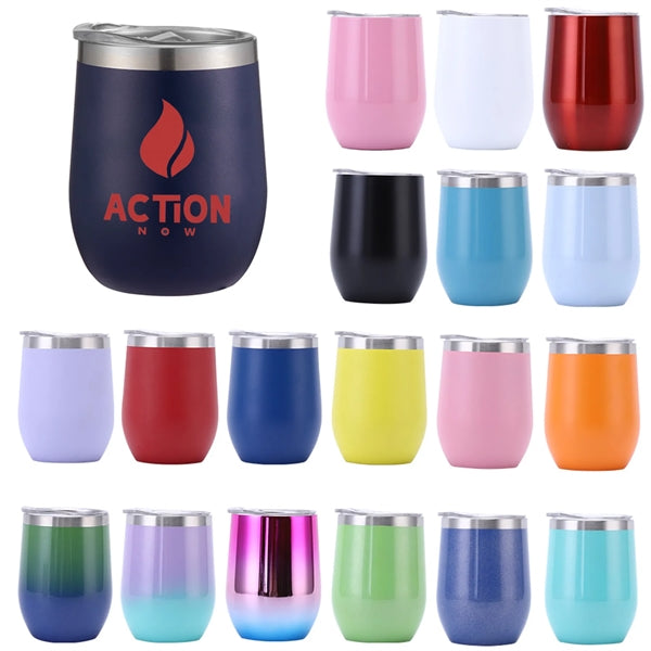 12 OZ Vacuum Insulated Egg Shaped Tumbler