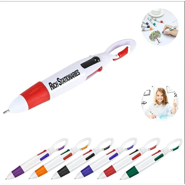 Mini 4-in-1 Multi-Colored Ink Ballpoint Pens