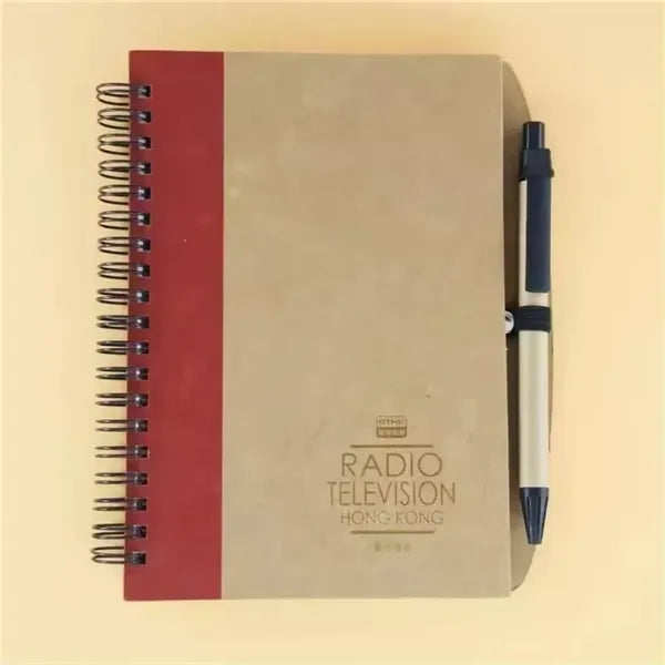 7 " x 5 " Eco Spiral Recycled Notebook with Pen Set