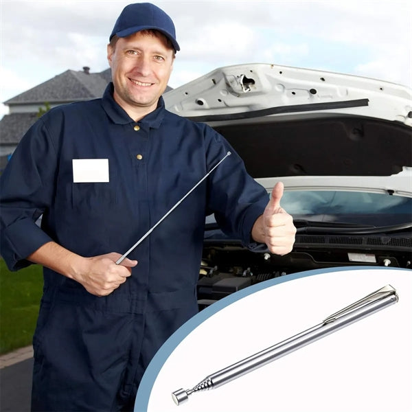 Magnetic Telescoping Pick-Up Tool with Pocket Clip