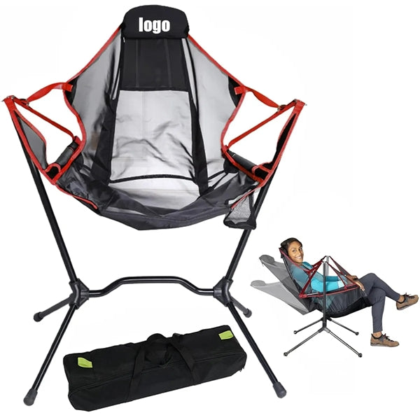 Folding Camping Rocking Chair With Pillow