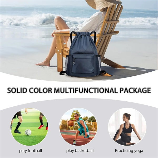 Outdoor Drawstring Sports Backpack Bag