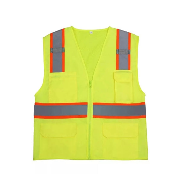 High Visibility Reflective Safety Vest For Construction Work