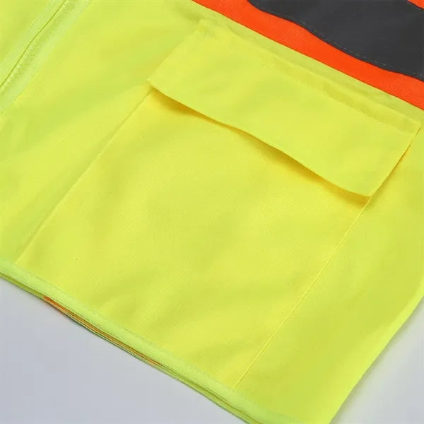 High Visibility Reflective Safety Vest For Construction Work