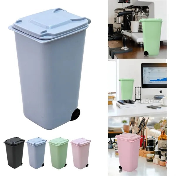 Mini Trash Can with Lid Swing Top