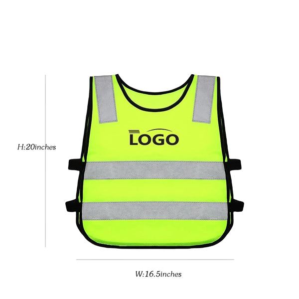 High Visibility Safety Vest Kids Children Neon Reflective