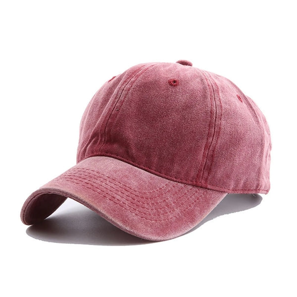 Washed Cotton Baseball Cap Hat Fashion 2024 Vintage