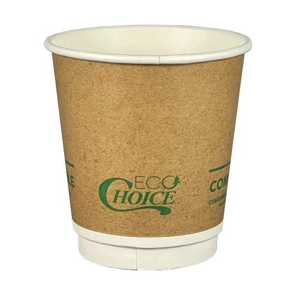 10 Oz. Kraft Eco-Choice Double Wall Cups