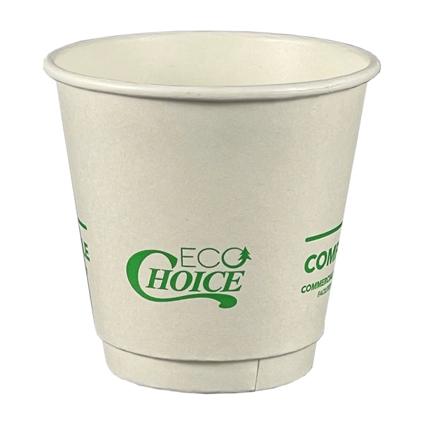 8 Oz. White Eco-Choice Double Wall Cups