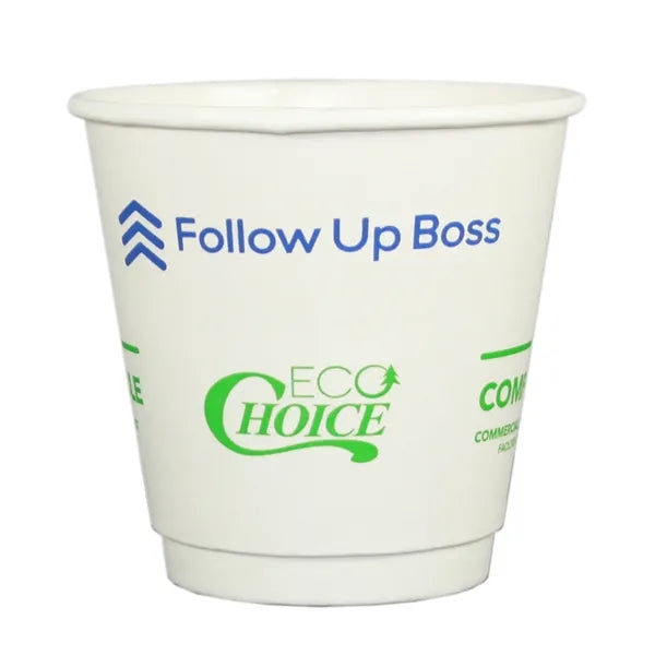 8 Oz. White Eco-Choice Double Wall Cups