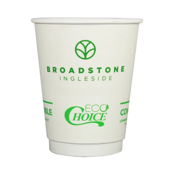 12 Oz. White Eco-Choice Double Wall Cups
