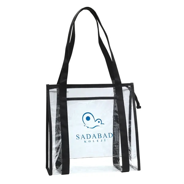 Clear PVC Stadium Tote Bag
