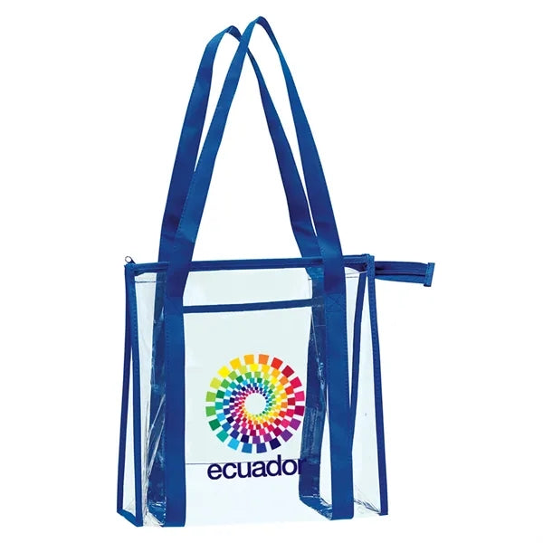Clear PVC Stadium Tote Bag