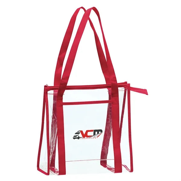 Clear PVC Stadium Tote Bag