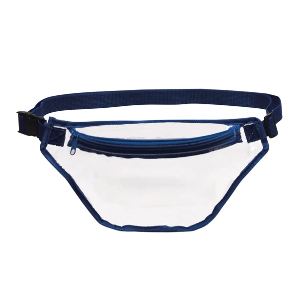 Clear Fanny Pack with Colored Trim