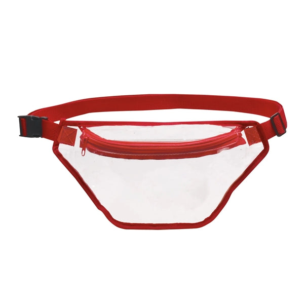 Clear Fanny Pack with Colored Trim