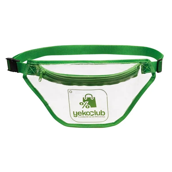 Clear Fanny Pack with Colored Trim