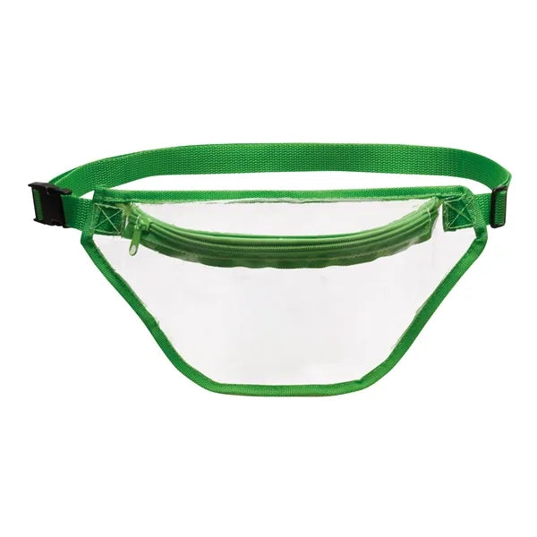 Clear Fanny Pack with Colored Trim