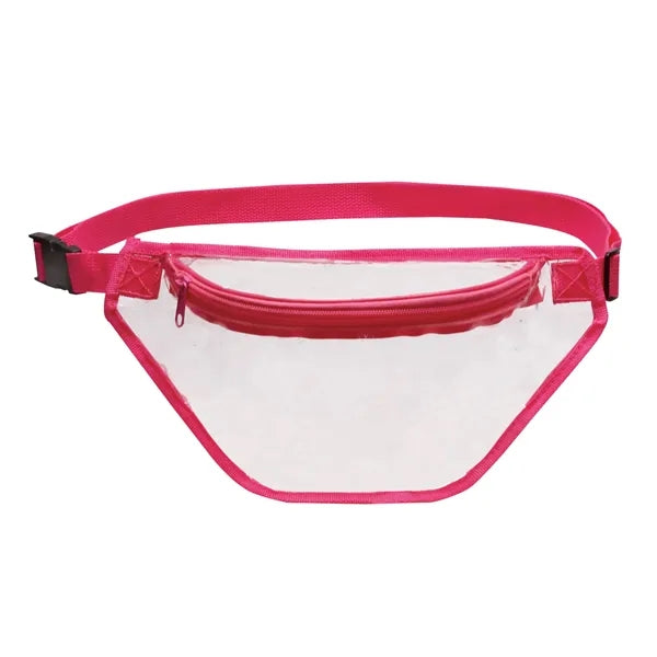 Clear Fanny Pack with Colored Trim