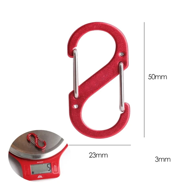 8 Character Aluminum Alloy Mountaineering Buckle