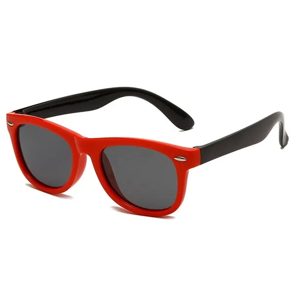 Square UV400 Kid Polarized Sunglasses with Stud