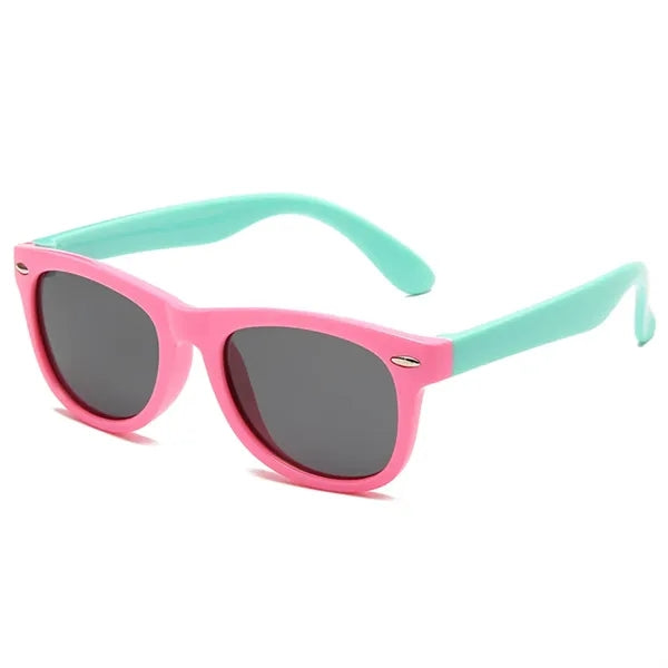 Square UV400 Kid Polarized Sunglasses with Stud