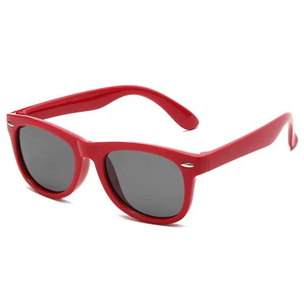 Square UV400 Kid Polarized Sunglasses with Stud