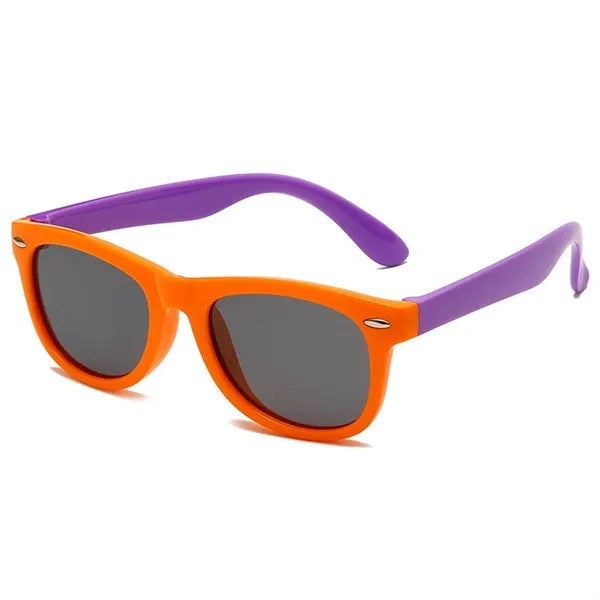Square UV400 Kid Polarized Sunglasses with Stud