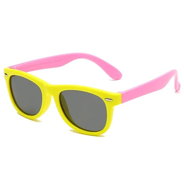 Square UV400 Kid Polarized Sunglasses with Stud