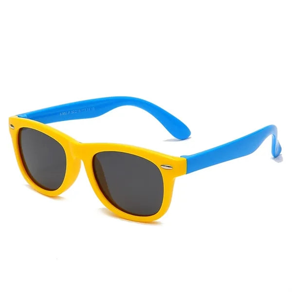 Square UV400 Kid Polarized Sunglasses with Stud