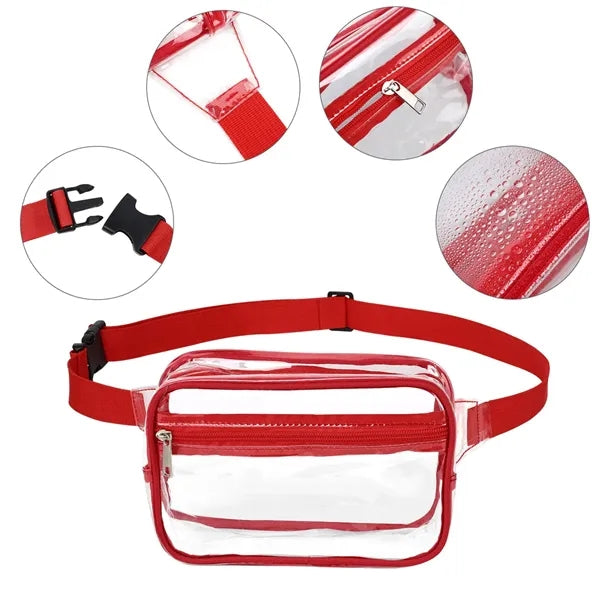 Stadium Approved Clear PVC Transparent Fanny Pack