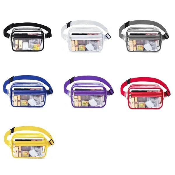 Stadium Approved Clear PVC Transparent Fanny Pack