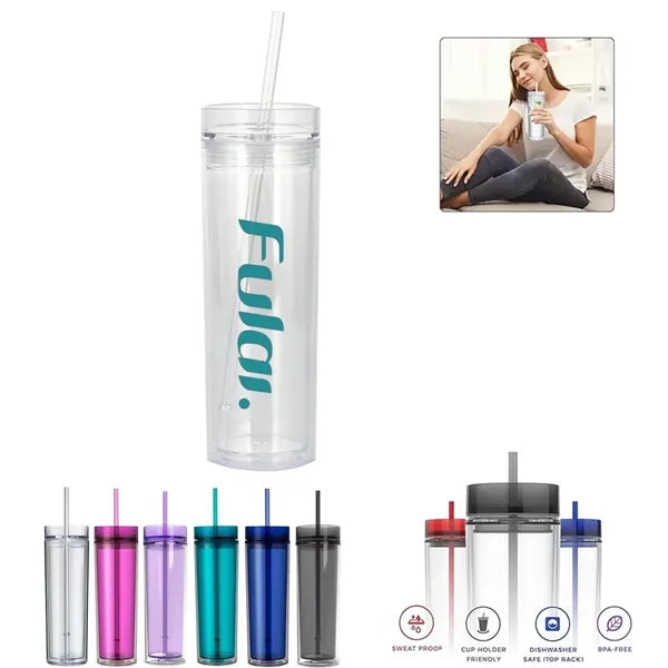 16oz Double Wall Acrylic Tumbler