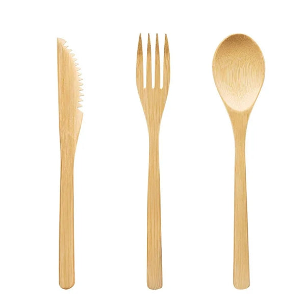 Cutlery Bamboo Set with Travel Case