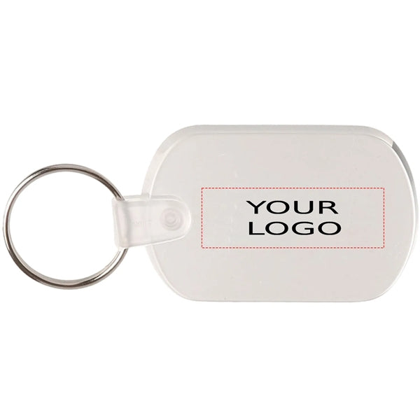 Flexible Soft Tag Plastic Keychain