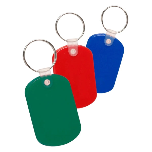 Flexible Soft Tag Plastic Keychain