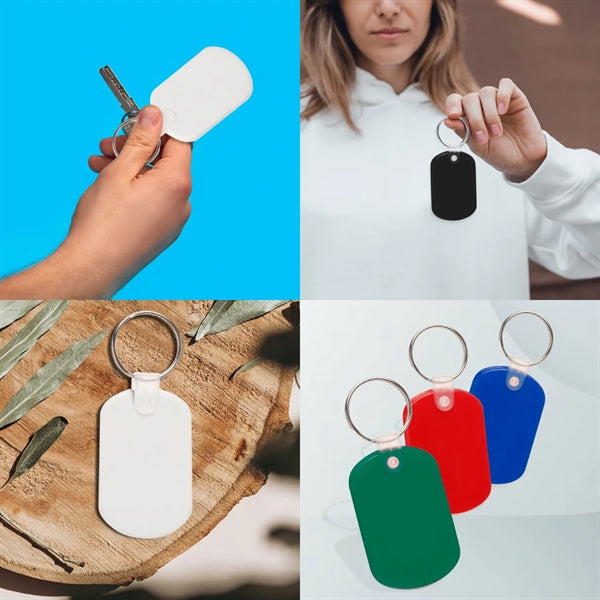 Flexible Soft Tag Plastic Keychain
