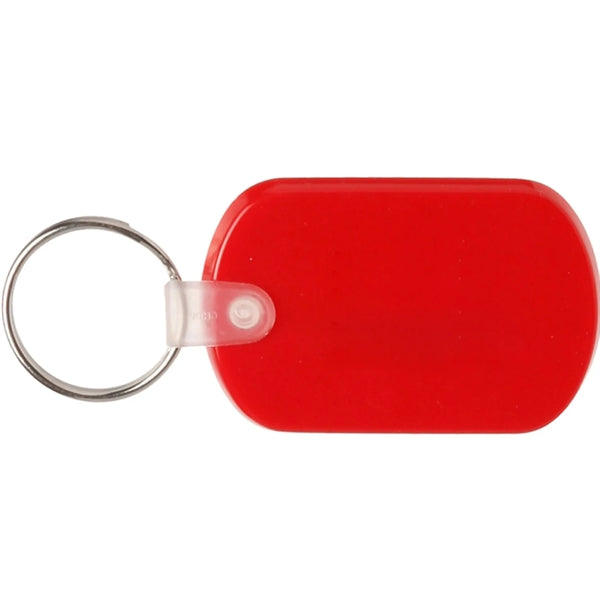 Flexible Soft Tag Plastic Keychain