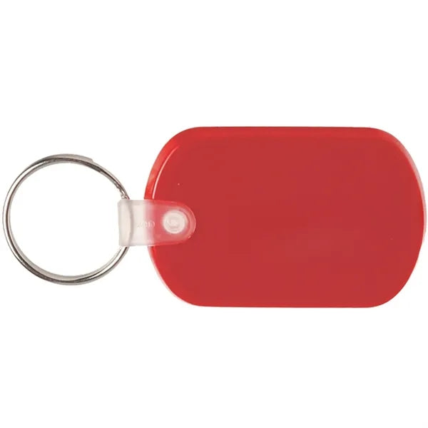 Flexible Soft Tag Plastic Keychain