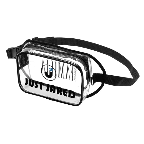 2-Zip Clear Crescent Fanny Pack