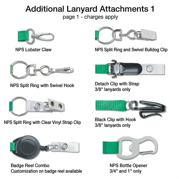1" TrueColor Custom Recycled P.E.T. Lanyard