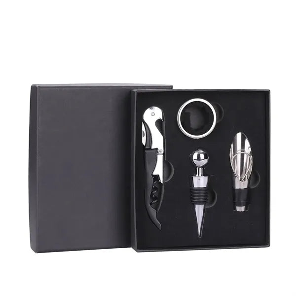 4 Piece Wine Tool Set