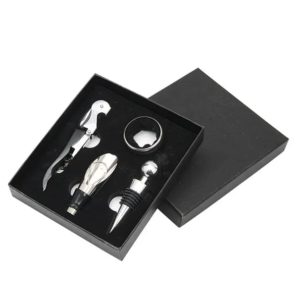 4 Piece Wine Tool Set