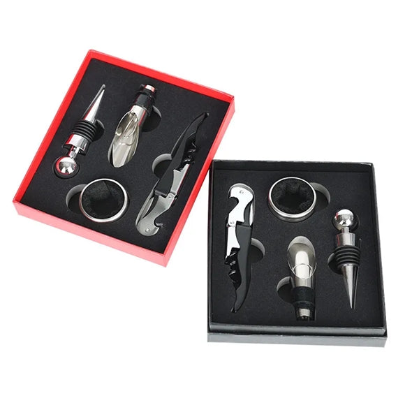 4 Piece Wine Tool Set