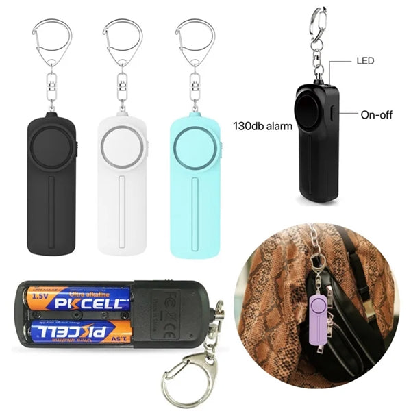Self Defense Alarm Keychain With LED