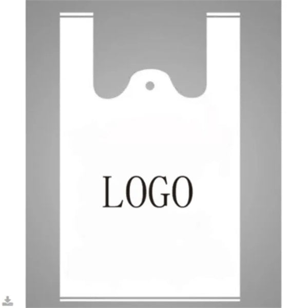 Economy T-shirt Style Plastic Shopping Tote Bag